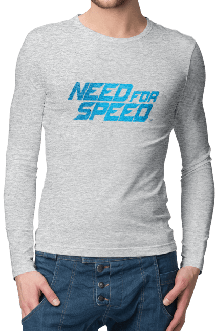 Men`s longsleeve with prints Need for speed. Heat, need, need for speed, nfs, speed, unbound. 2070702