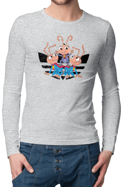 Men's longsleeve with prints Adidas A Bug's Life. Adidas, bug s life, cartoon. 2070702