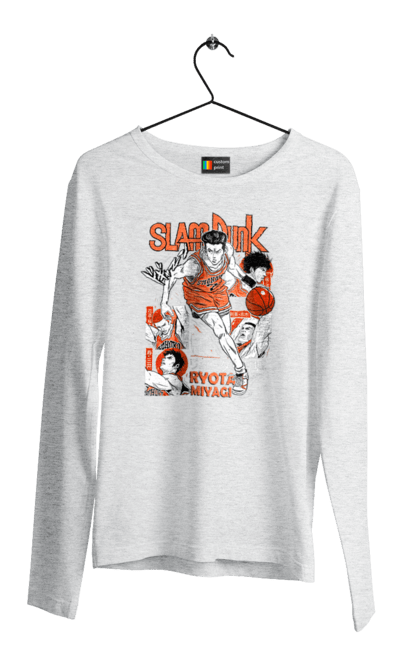 Men's longsleeve with prints Ryota Miyagi. Anime, basketball, comedy, manga, ryota miyagi, school, shonen, slam dunk, sports anime. 2070702