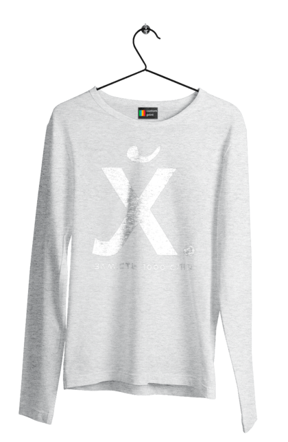 Чоловічий лонгслів з принтом "Замість 1000 слів". 18+, гумор, замість 1000 слів, мем, прикол, с принтом, смішна. 2070702