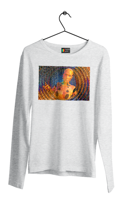 Чоловічий лонгслів з принтом "Штучний інтелект". Айті, айтішник, гик, жінка, знання, інженер, інтелект, кібер, кібернетика, кіборг, код, комп, комп`ютерник, кристал, машинне навчання, мікросхема, мозок, портрет, програміст, професіонал, професія, розробник, розум, хакер, чіп, штучний інтелект, штучний розум. 2070702