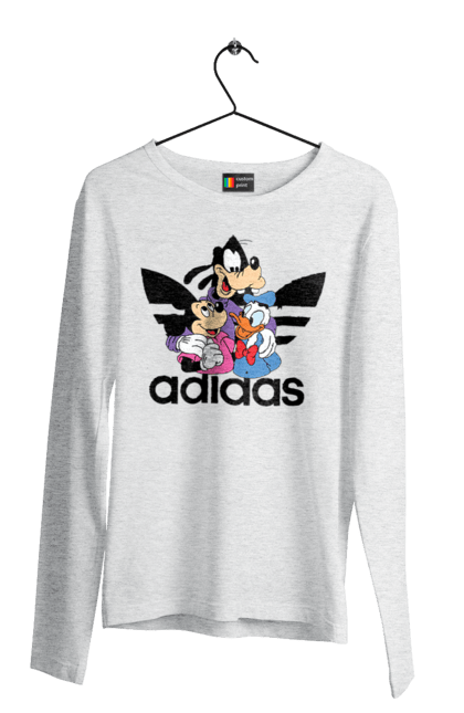 Men's longsleeve with prints Adidas Mickey Mouse. Adidas, cartoon, disney, mickey, mickey mouse. 2070702