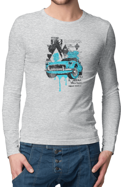 Men`s longsleeve with prints Auto. Buy, cool, novelty, rand, sale, sales, to buy. 2070702