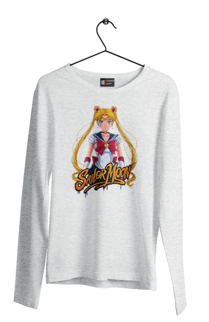 Men's longsleeve with prints Sailor Moon. Anime, drama, magical girl, sailor moon, tv series, usagi tsukino. 2070702