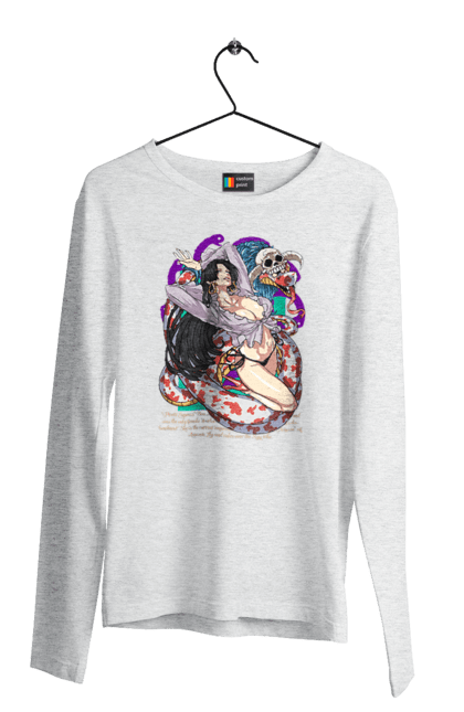 Men's longsleeve with prints One Piece Boa Hancock. Anime, boa hancock, manga, one piece, pirate empress, straw hat pirates. 2070702