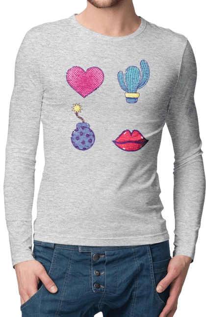 Heart, Cactus, Bomb, Lips