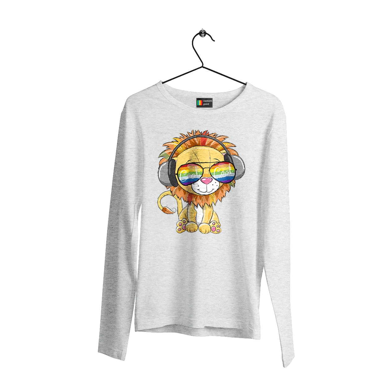 Lion In Glasses And Headphones