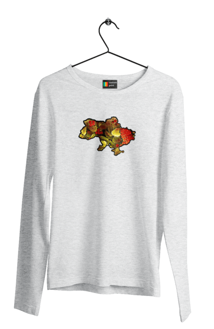 Men`s longsleeve with prints Spravzhnya Ukraine. Barvie, beauty, color, kviti, leafing through, mood, ukraine. 2070702