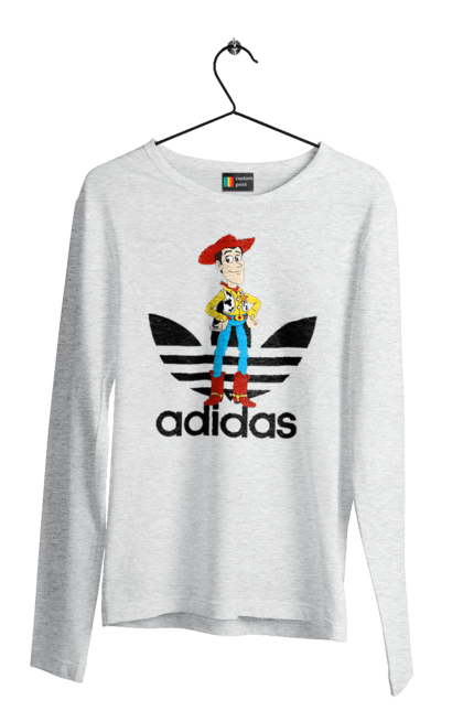 Men's longsleeve with prints Adidas Woody. Adidas, cartoon, toy story, woody. 2070702