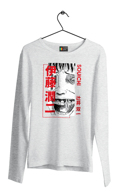 Men's longsleeve with prints Junji Ito Collection. Anime, horror, junji ito, manga, souichi tsujii. 2070702