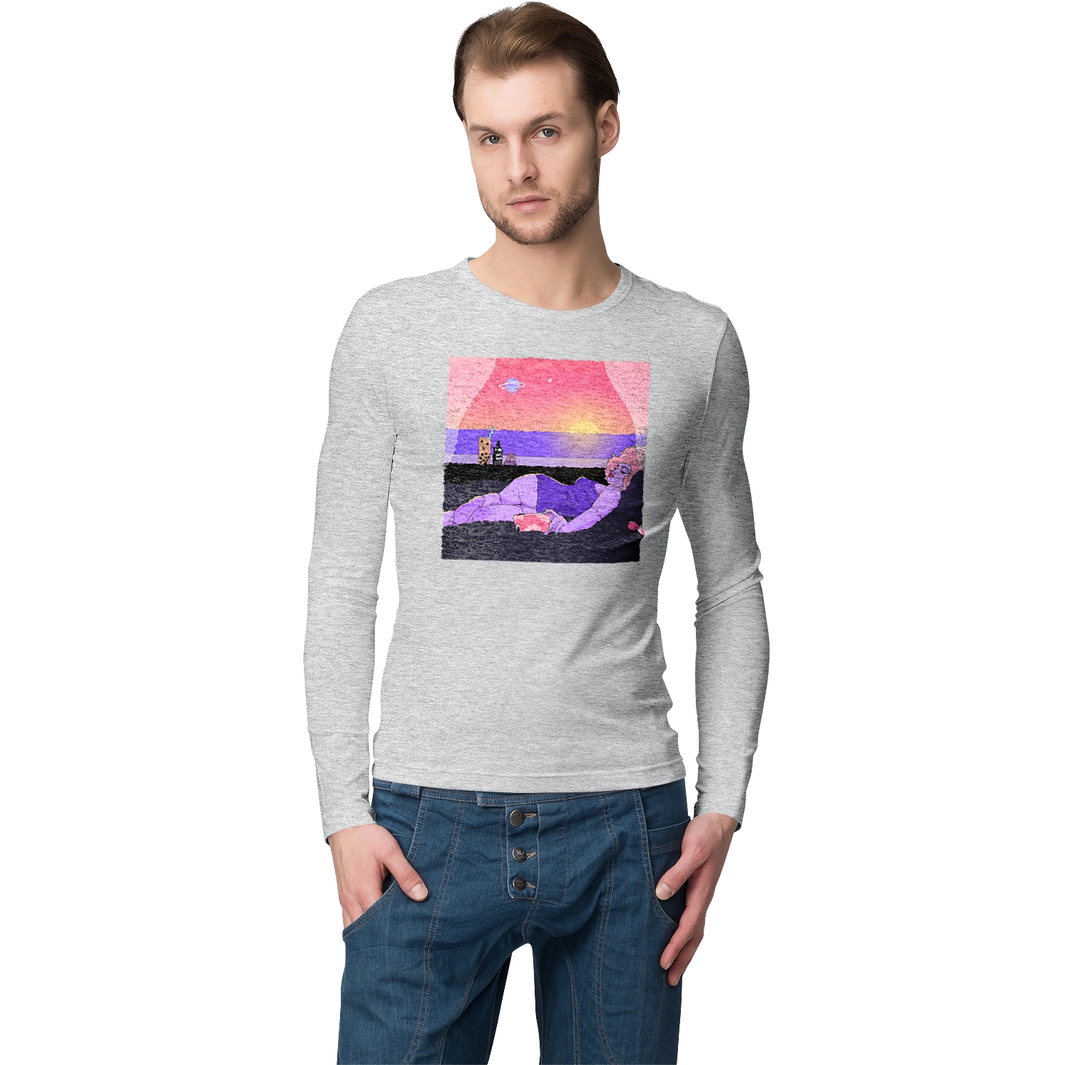 Purple Girl On Vacation