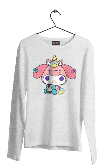 Men's longsleeve with prints My Melody. Hello kitty, my melody, sanrio. 2070702