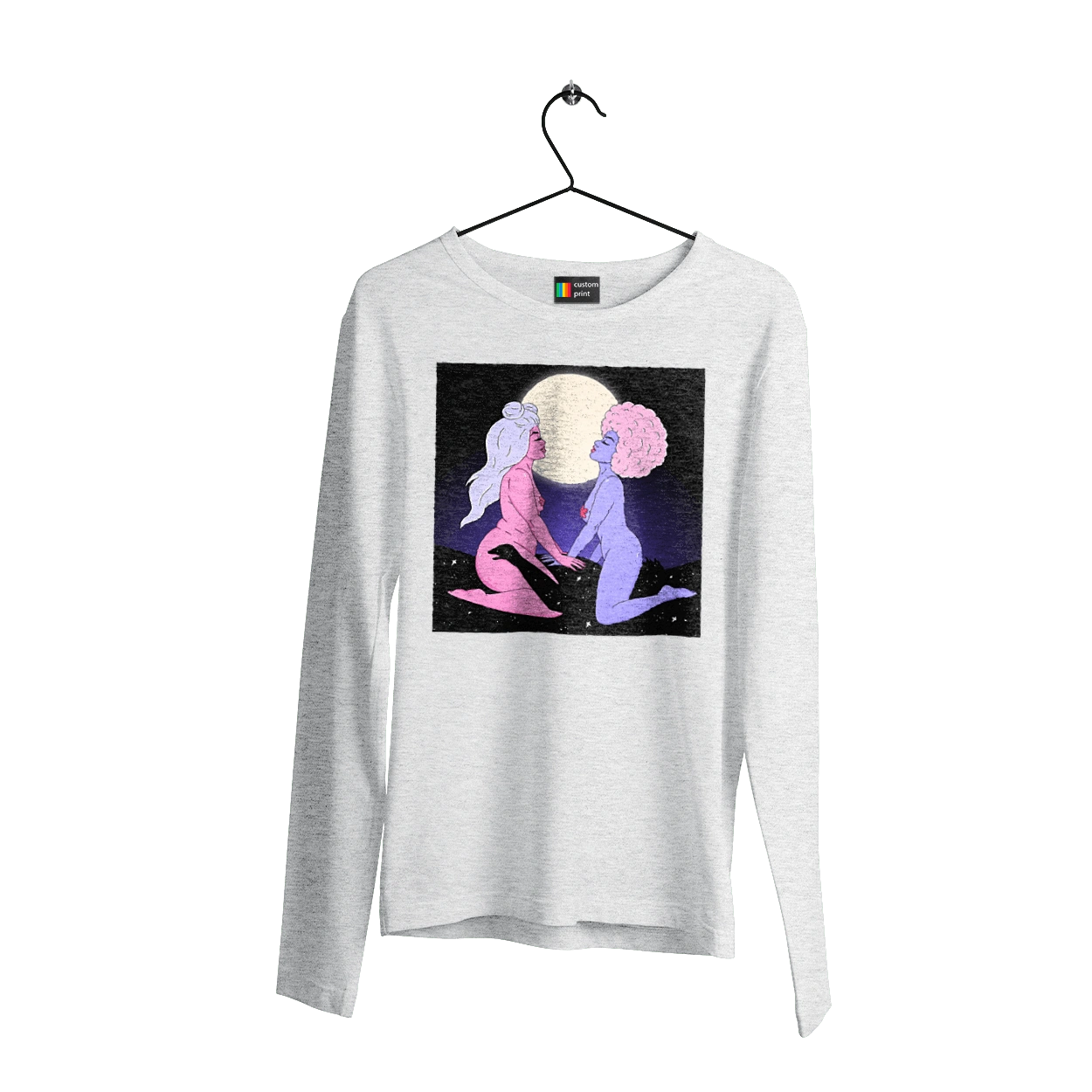 Two Aliens And The Moon