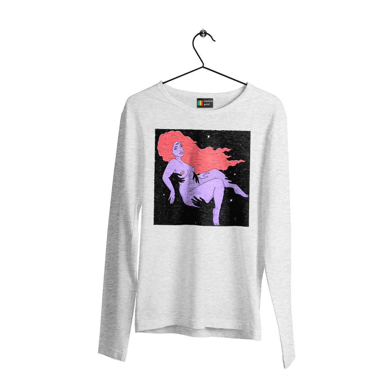 Фіолетова Дівчина В Чорній Дирі