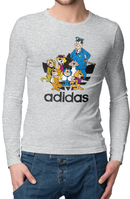 Men's longsleeve with prints Adidas Top Cat. Adidas, adidas, animated series, cartoon, cat, cats, top cat. 2070702