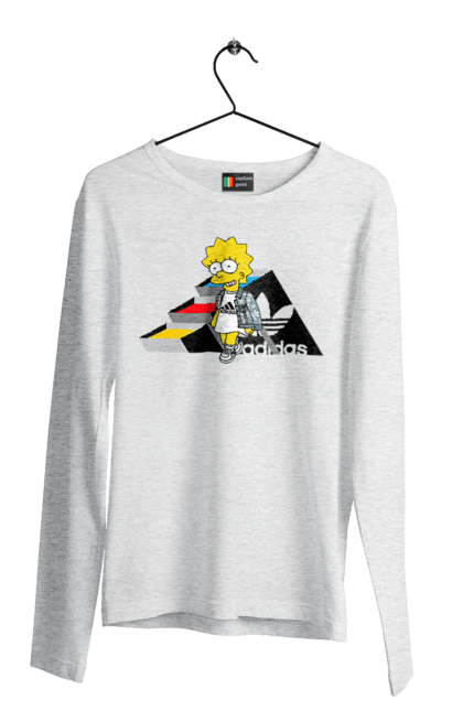 Чоловічій лонгслів з принтом "Adidas Ліса". Adidas, lisa, simpson, адідас, ліса, ліса сімпсон, мультсеріал, персонаж, серіал, сімпсон. 2070702