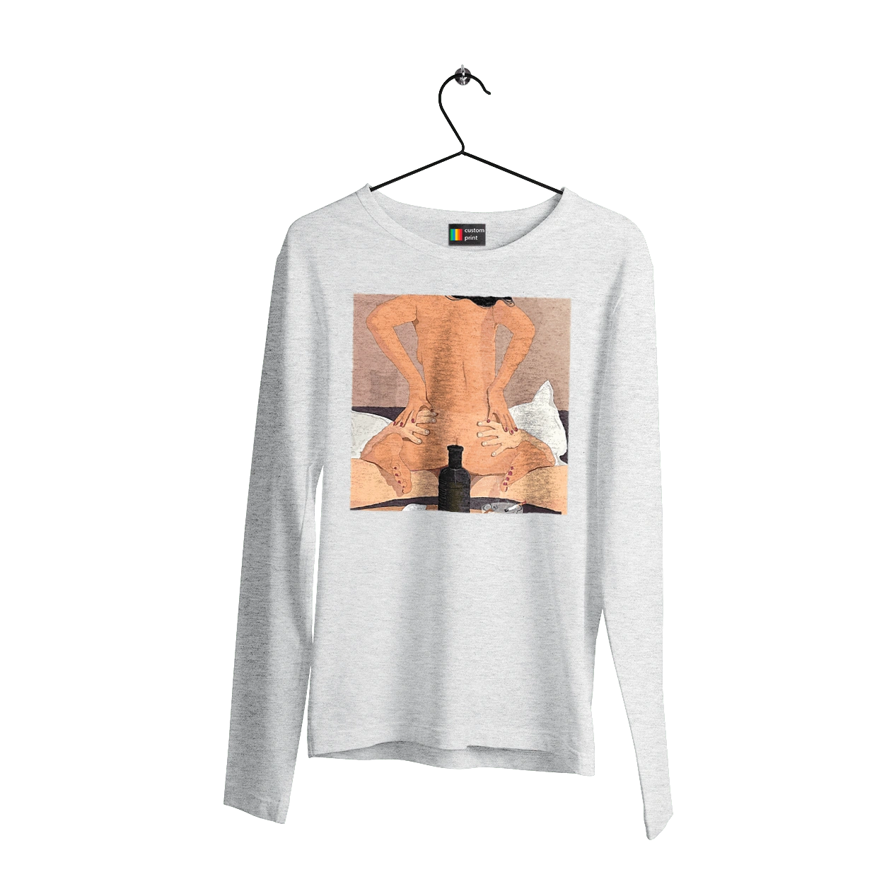 Naked Girl, Bottle And Cigarettes