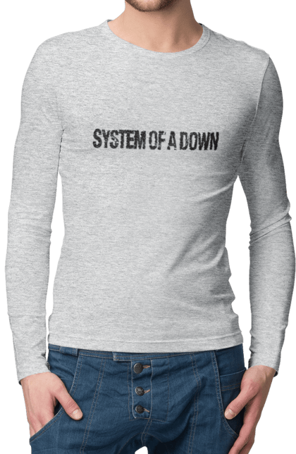 Чоловічій лонгслів з принтом "System of a Down". Soad, альтернативний метал, група, метал, музика, ню метал, прогресивний метал, рок, хард рок, хеві метал. 2070702