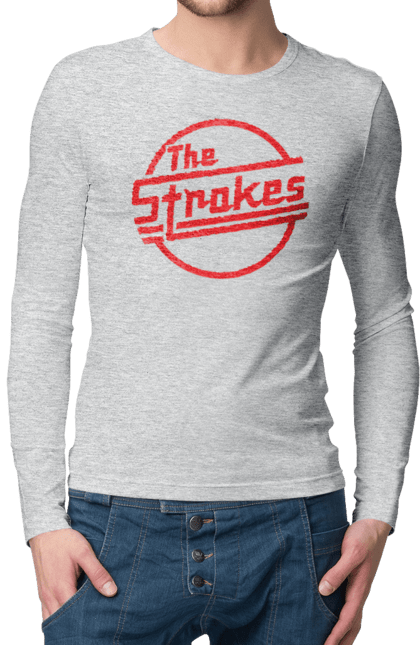 Мужской лонгслив с принтом The Strokes. Strokes, альтернативный рок, гаражный рок, группа, инди, инди-рок, музыка, постпанк-ривайвл, рок. 2070702