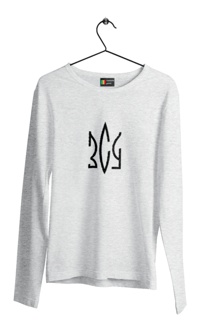 Чоловічий лонгслів з принтом "Збройні сили України (ЗСУ)". Арестович, война, герои, зелёный, иди нахуй, кем, мир, нет войне, орда, орки, привид киева, птн пнх, путін хуйло, русский военный корабль, слава украине, ссу, украина, чернобаевка. 2070702