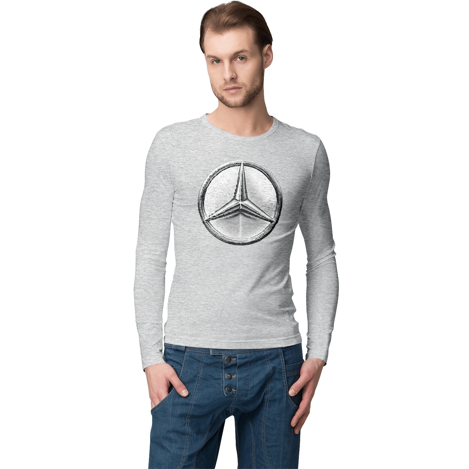 Mercedes Benz Logo Metallic