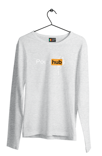 Men`s longsleeve with prints Porn hub. Hub, porn, porn hub, pornhub. 2070702