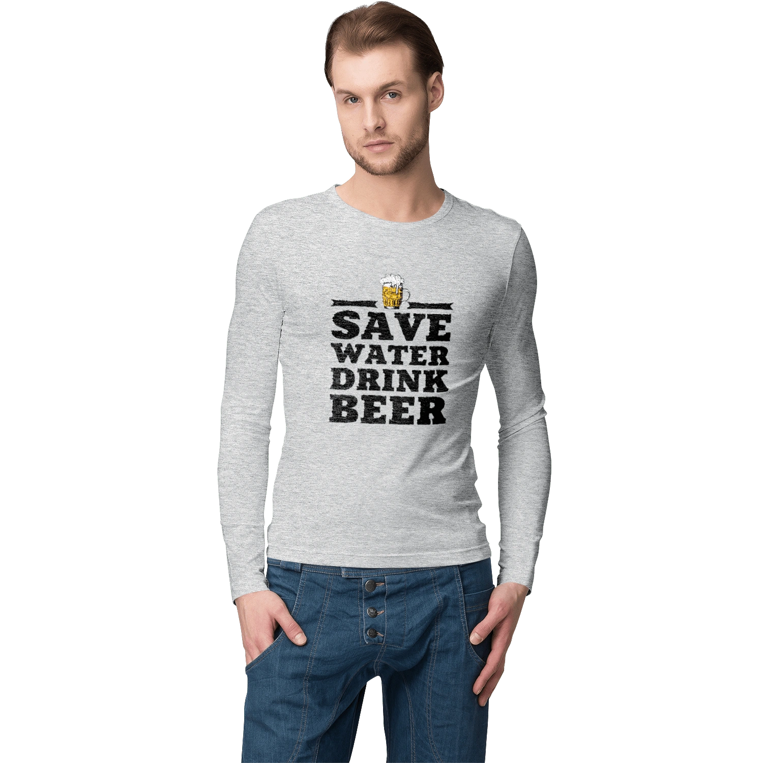 Save water, drink beer (black)