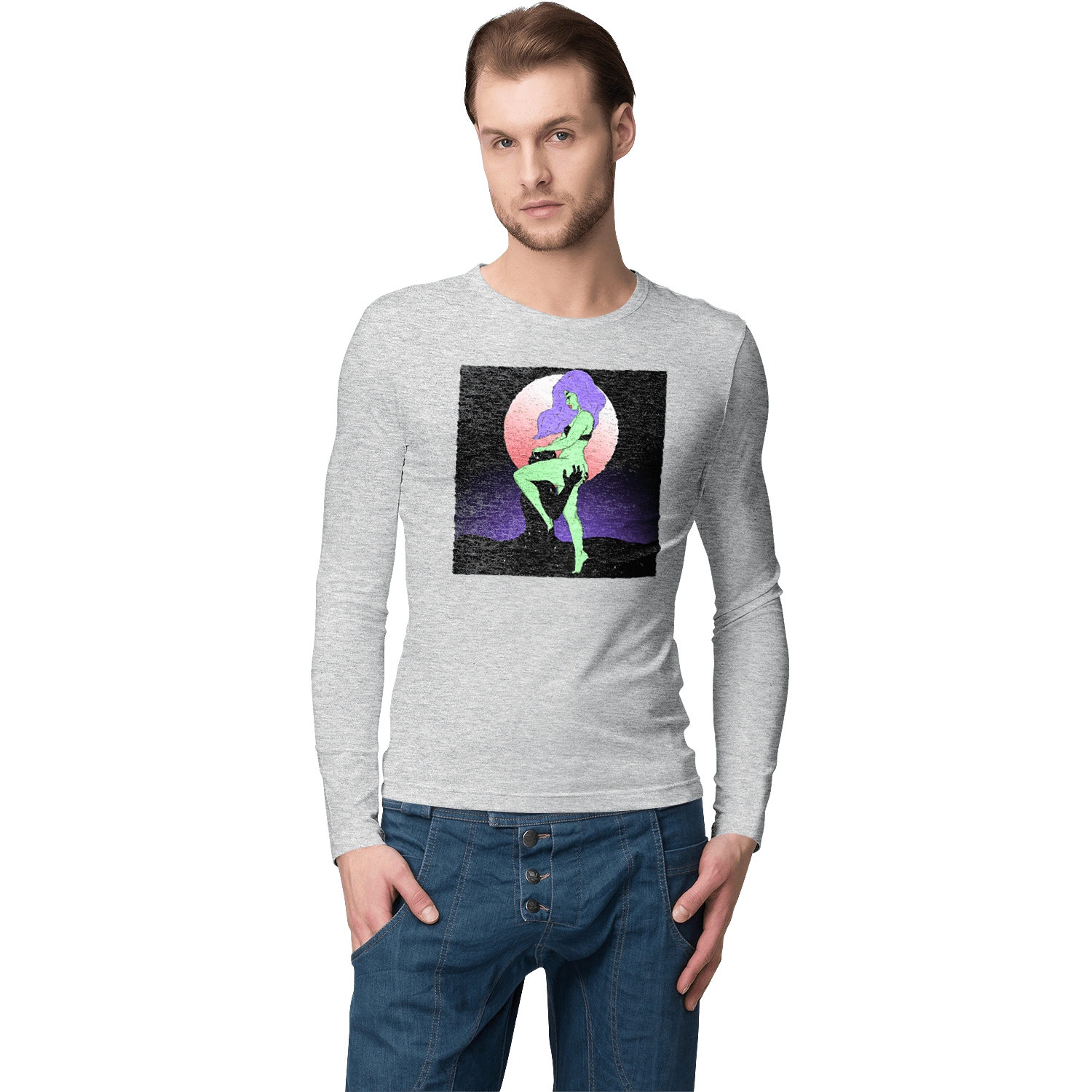 Зеленая Девушка И Луна