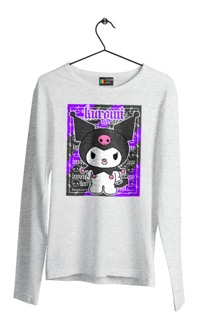 Men's longsleeve with prints Hello Kitty Kuromi. Anime, character, hello kitty, kuromi, my melody, sanrio. 2070702