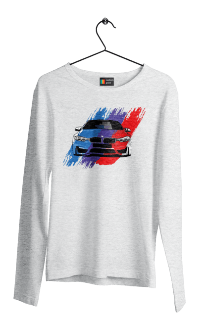 Мужской лонгслив с принтом BMW. Bmw, авто, бмв, бмв фан, фанклуб. 2070702