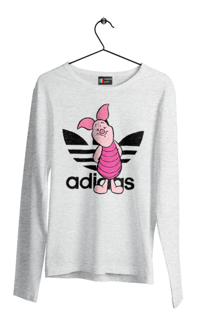 Men's longsleeve with prints Adidas Piglet. Adidas, adidas, cartoon, piglet, winnie the pooh. 2070702