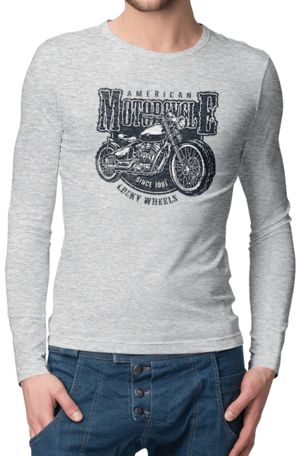 Крутой винтажный мотоцикл