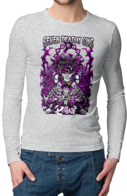 Men's longsleeve with prints Seven Deadly Sins Meliodas. Anime, dragon sin, manga, meliodas, seven deadly sins. 2070702