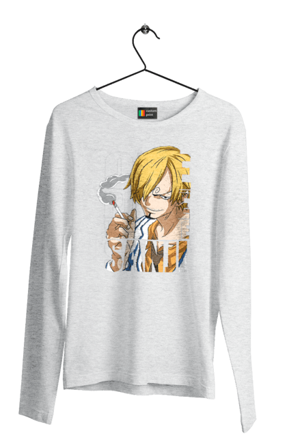 Чоловічій лонгслів з принтом "Ван Піс Вінсмок Санджи". One piece, sanji, аніме, ван пис, ван піс, вінсмок санджи, манга, санджи. 2070702