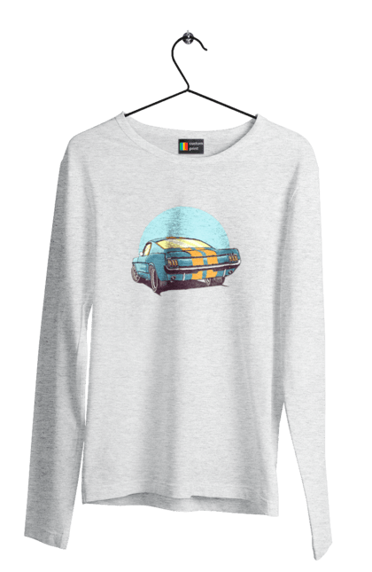 Чоловічий лонгслів з принтом "Авто". Авто, герой, гроші, монстр, музика, новий, персонаж, робот, супер герой. 2070702