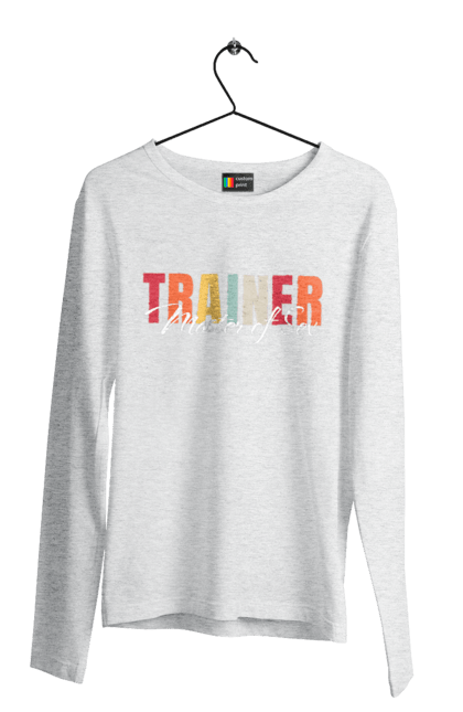 Men`s longsleeve with prints Sex master trainer. Master of sex, sex, sex coach, trainer. 2070702