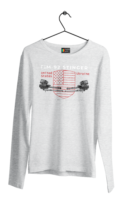 Men`s longsleeve with prints Stinger. F16, howitzer, industrious, nasams, stinger, suzanne, zuzana. 2070702