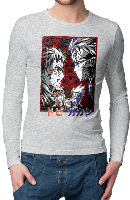 Men's longsleeve with prints Naruto Kakashi Hatake. Anime, kakashi, manga, naruto, shinobi, shonen, team number 7. 2070702