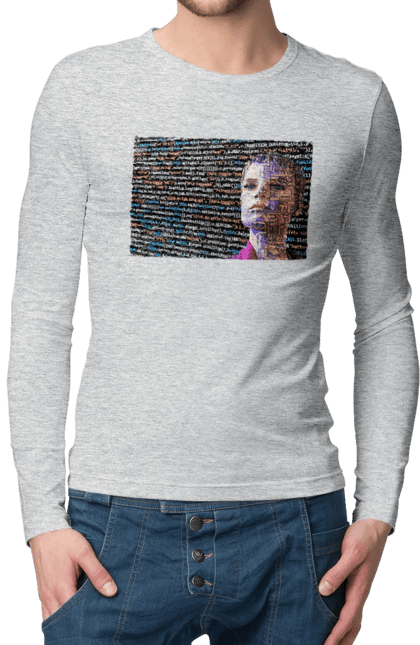 Чоловічий лонгслів з принтом "Штучний Розум". Айті, айтішник, гик, жінка, знання, інженер, інтелект, кібер, кібернетика, кіборг, код, комп, комп`ютерник, кристал, машинне навчання, мікросхема, мозок, портрет, програміст, професіонал, професія, розробник, розум, світиться, світло, хакер, чіп, штучний інтелект, штучний розум. 2070702