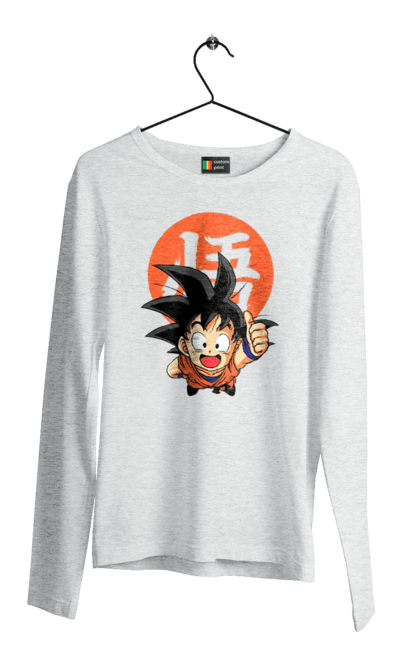 Чоловічій лонгслів з принтом "Перли дракона Сон Гоку". Dragon ball, manga, son goku, аніме, гоку, манга, перли дракона, сон гоку. 2070702