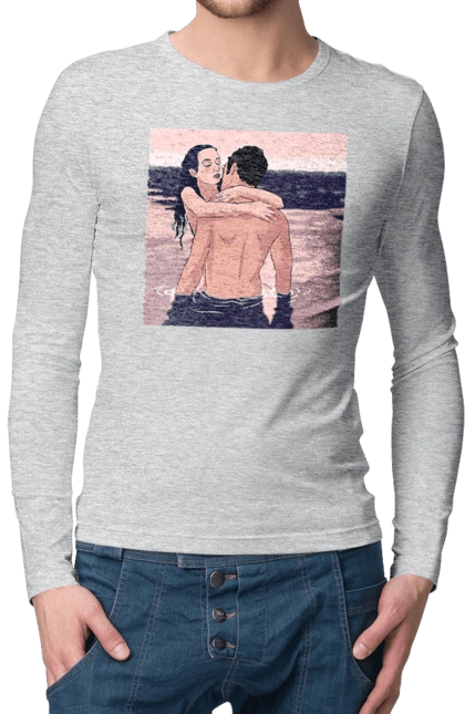 Couple Hugging In The River