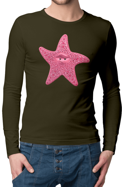 Men`s longsleeve with prints Star, In Search Of Nemo, Cartoon. Cartoon, finding nemo, star. 2070702