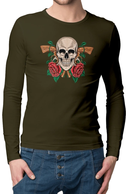 Skull with roses