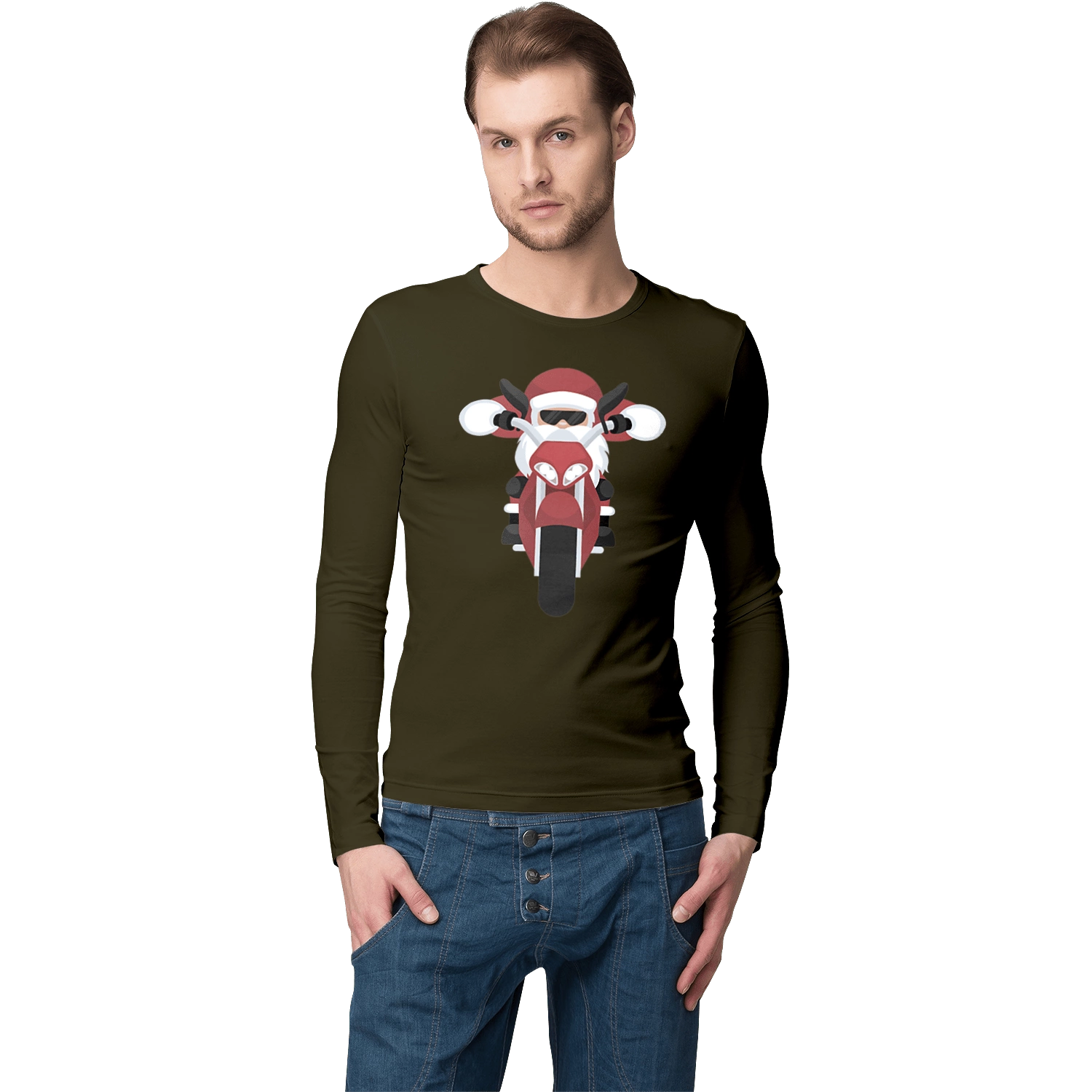 Santa on a motorcycle