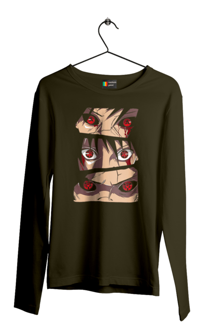 Men's longsleeve with prints Naruto Uchiha. Anime, manga, naruto, sasuke, sasuke uchiha, uchiha. 2070702