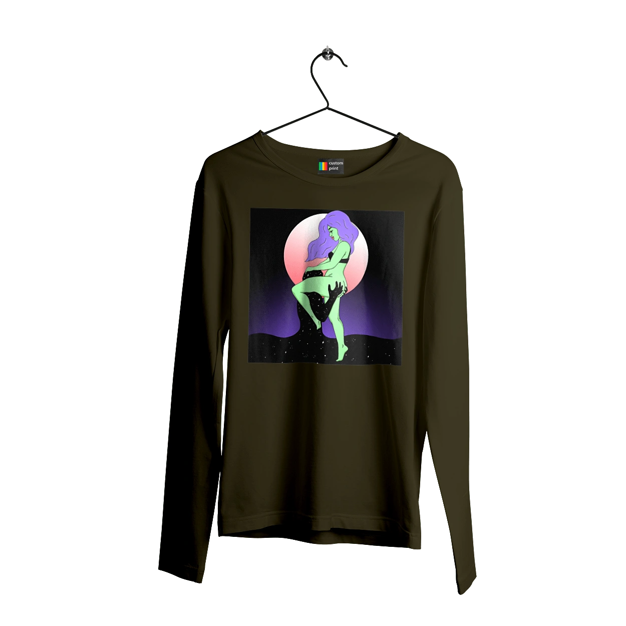 Green Girl And The Moon