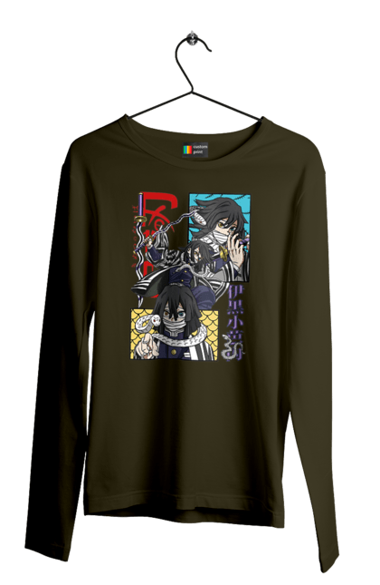 Men's longsleeve with prints Demon Slayer Obanai. Anime, demon slayer, iguro, kimetsu no yaiba, manga, obanai, obanai iguro, serial. 2070702