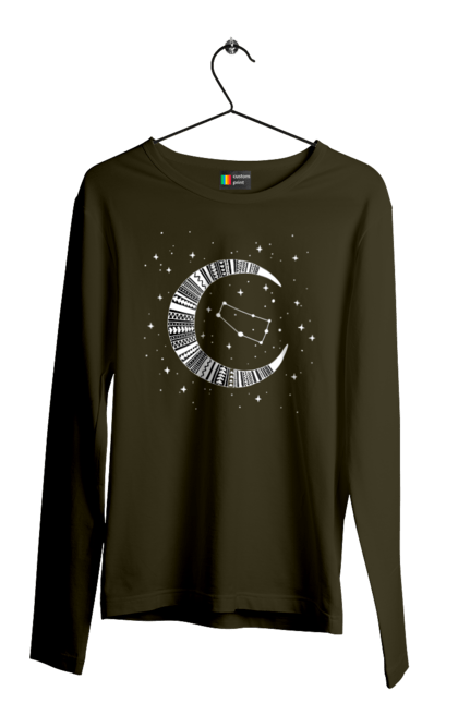 Men`s longsleeve with prints Gemini. Constellation, gemini, horoscope, sign, twins, zodiac, zodiac sign. 2070702