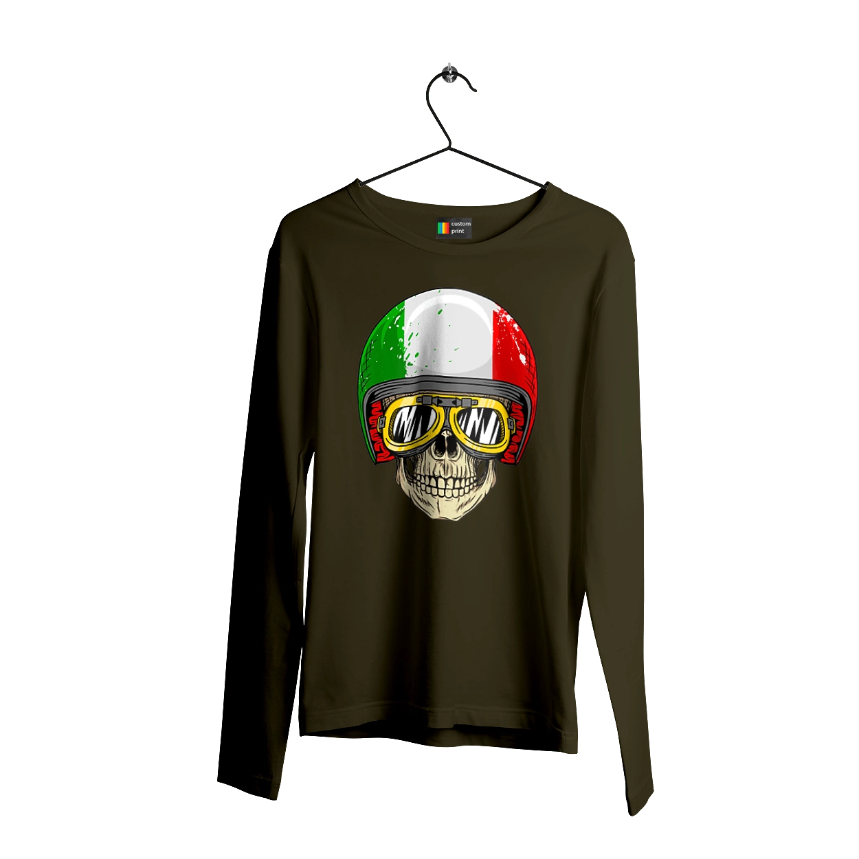 Череп в мотошоломі