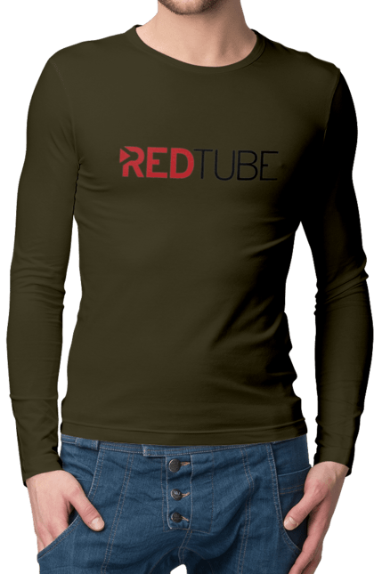 Men`s longsleeve with prints Red tube. Brazzers, brothers, hub, porn, porn hub, pornhub, red tube. 2070702
